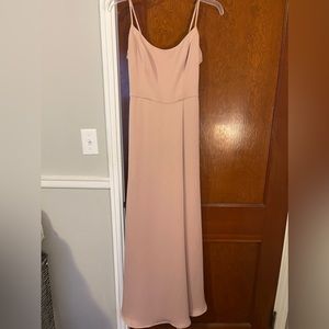 Davids Bridal Light Pale Pink Bridesmaid Dress